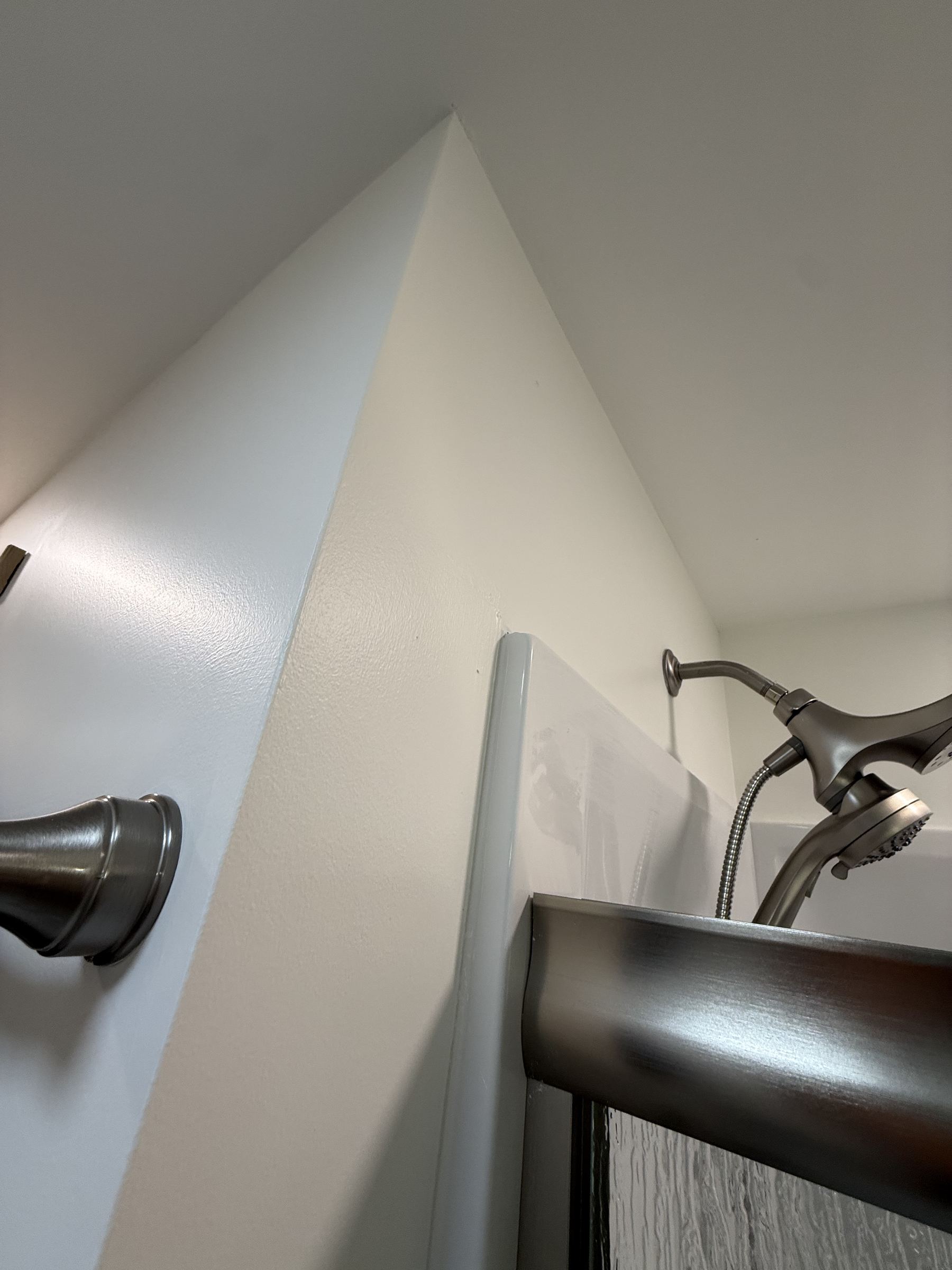 Bathroom remodel with new shower fixtures